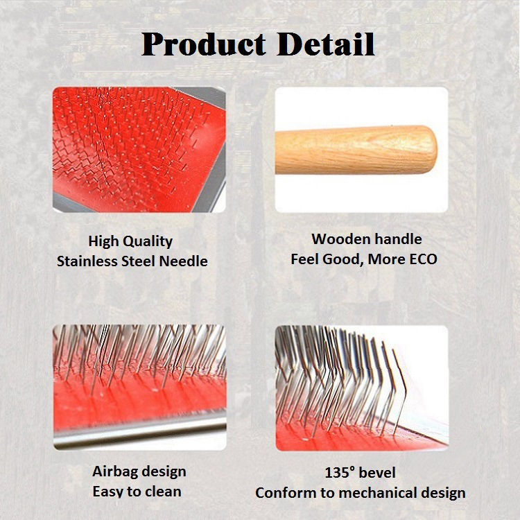 Carda Grande para Mascotas – Cepillo GM22-07 - Imagen 3