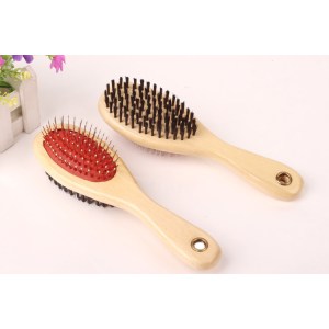 Cepillo de madera doble – pin y cerdas suaves JP20-14