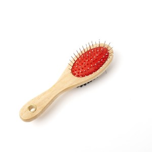 Cepillo de madera doble – pin y cerdas suaves mediano JP20-15