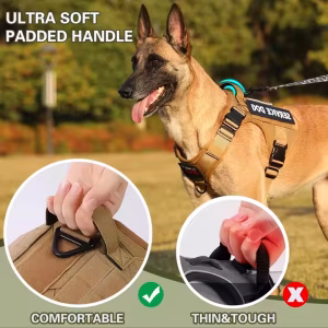 Arnés táctico para perro – resistente, ajustable y reflectante TAC-1