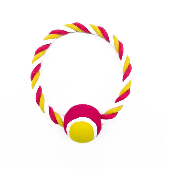 Cuerda juguete para perro con pelota - YY011