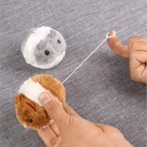 Ratón interactivo – juguete de peluche Vibrador de cuerda🐱🐭