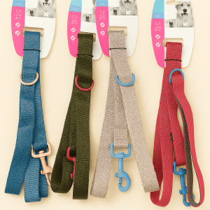 Correa para perro – con gancho metalico y aro metálico MID-02